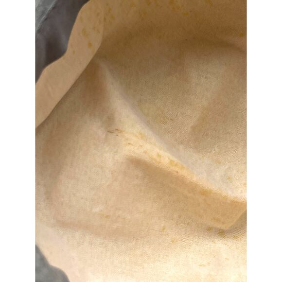 Kate Landry Grey 100% Wool Hat Wide Brim Cloche Purple Satin Ribbon ✨READ✨ - Picture 11 of 12